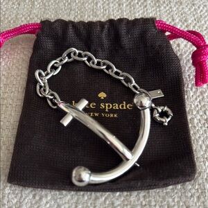 Kate Spade Silver Anchor Chain Bracelet